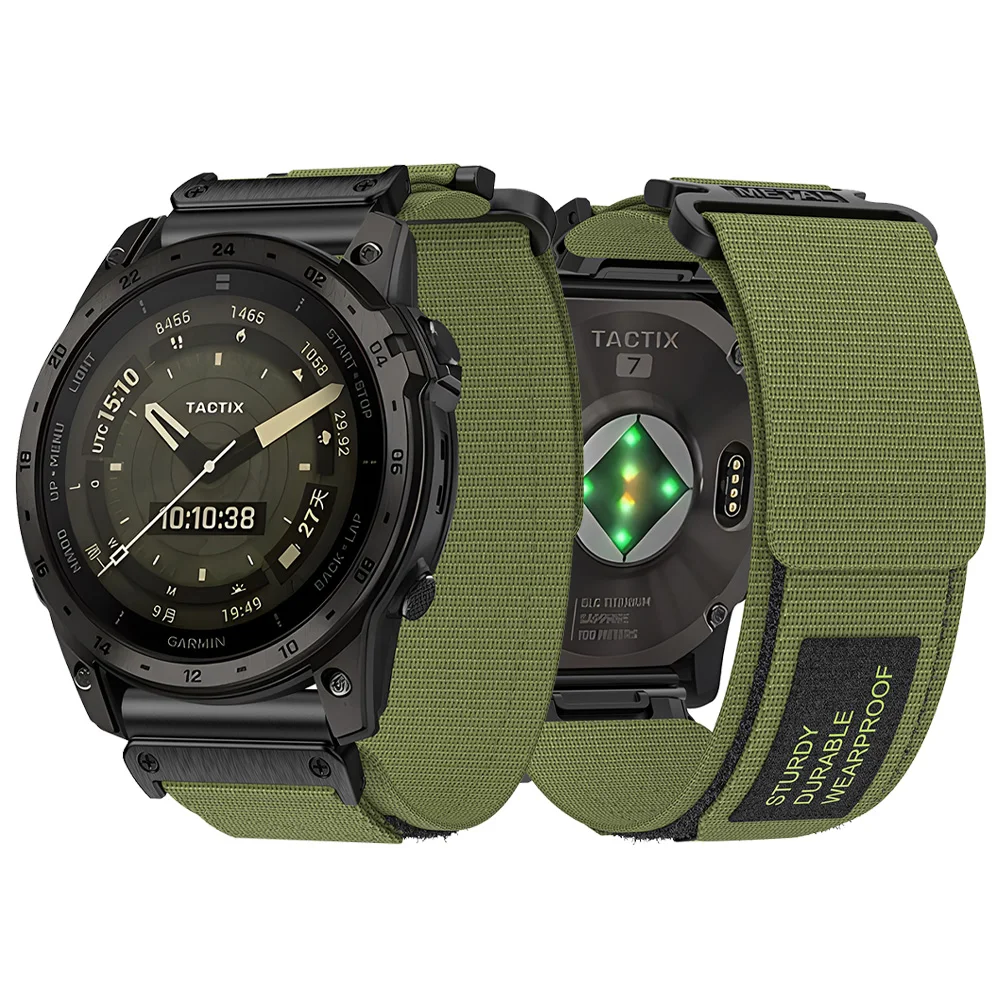 22 26Mm Nylon Band Voor Garmin Tactix 7 Pro/Fenix 7/7x Pro Quick Fit Horlogebandje Voor Tactix 7/Amoled/Delta/Quatix 7x/5/6 Armband