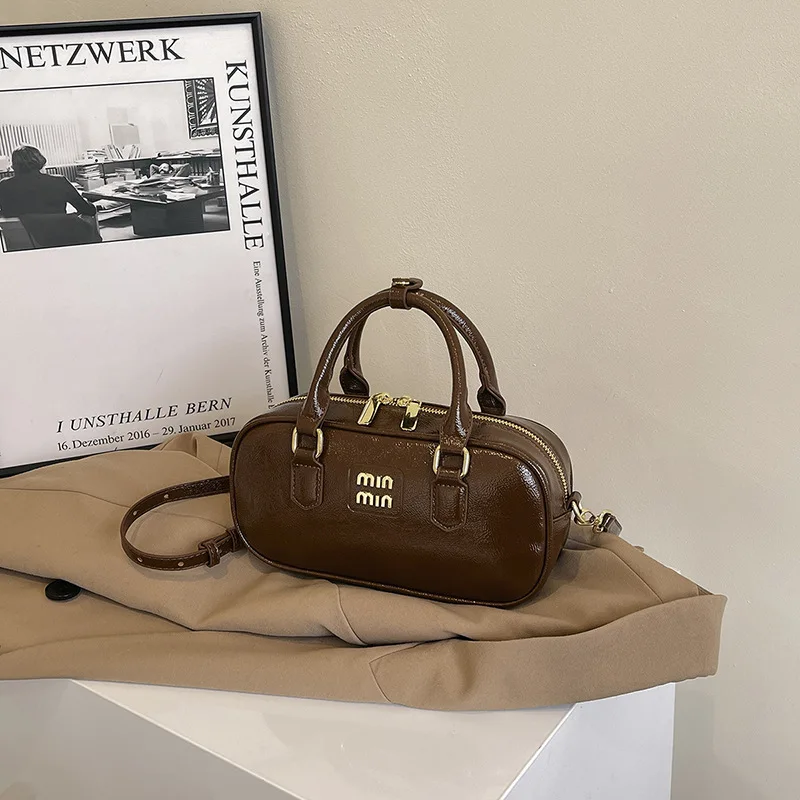 

2026 Trending Designer-Inspired Bowling Bag, Premium Retro Purse for Women, Fashionable Top Handle & Crossbody Shoulder Bag