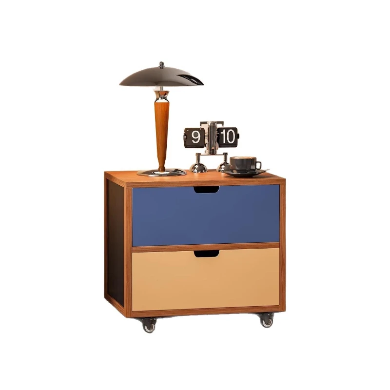 Bedside table Movable side cabinet Multifunctional side table Storage master bedroom bedside cabinet