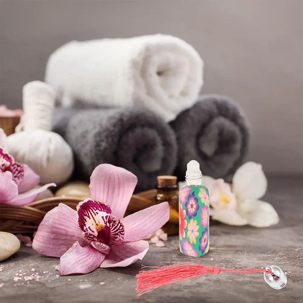 

8Pcs Frosted Essential Oil Roller Bottles Leakproof Travel Glass Refillable Subpackaging Container for Perfume Lotion Storage