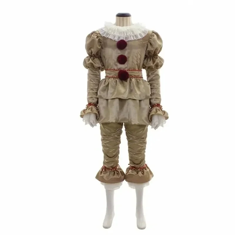 ABC123 Horror Clown Cosplay Pennywise Costume Halloween Carvinal Party Men's Adult Fantasyb;6'j,k.9;a view 6