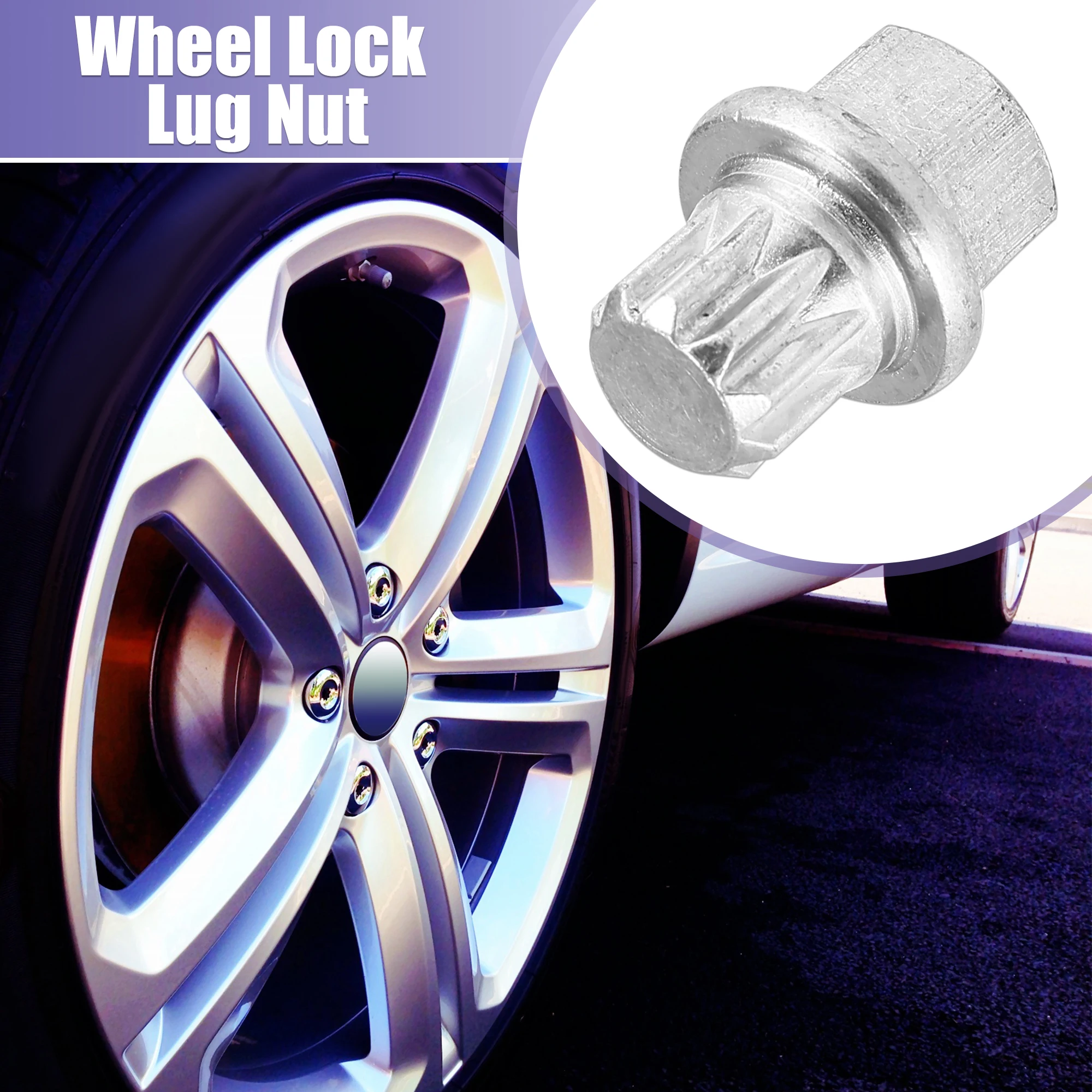 X Autohaux Wheel Lock Lug Nut Anti Theft Wheel Lock Nut Screw Removal Key for VW for Audi ABC0/10PT ABC1/11PT ABC2/13PT