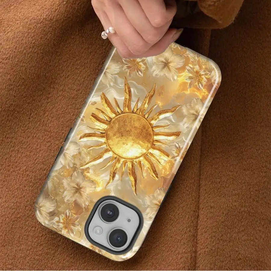 Creative Sun Art Soft Cover Capa Phone Case for Apple iPhone 17 14 15 XS XR 13 Plus Air 11 16e 12 Pro Max 16