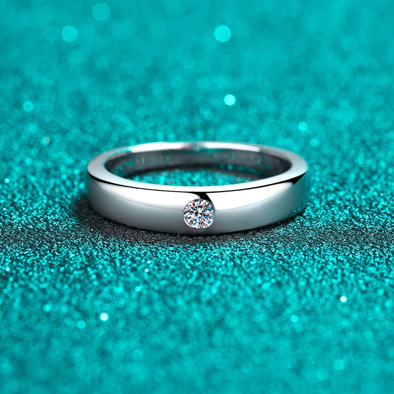 

925 sterling silver ring girl, simple fashion single diamond style