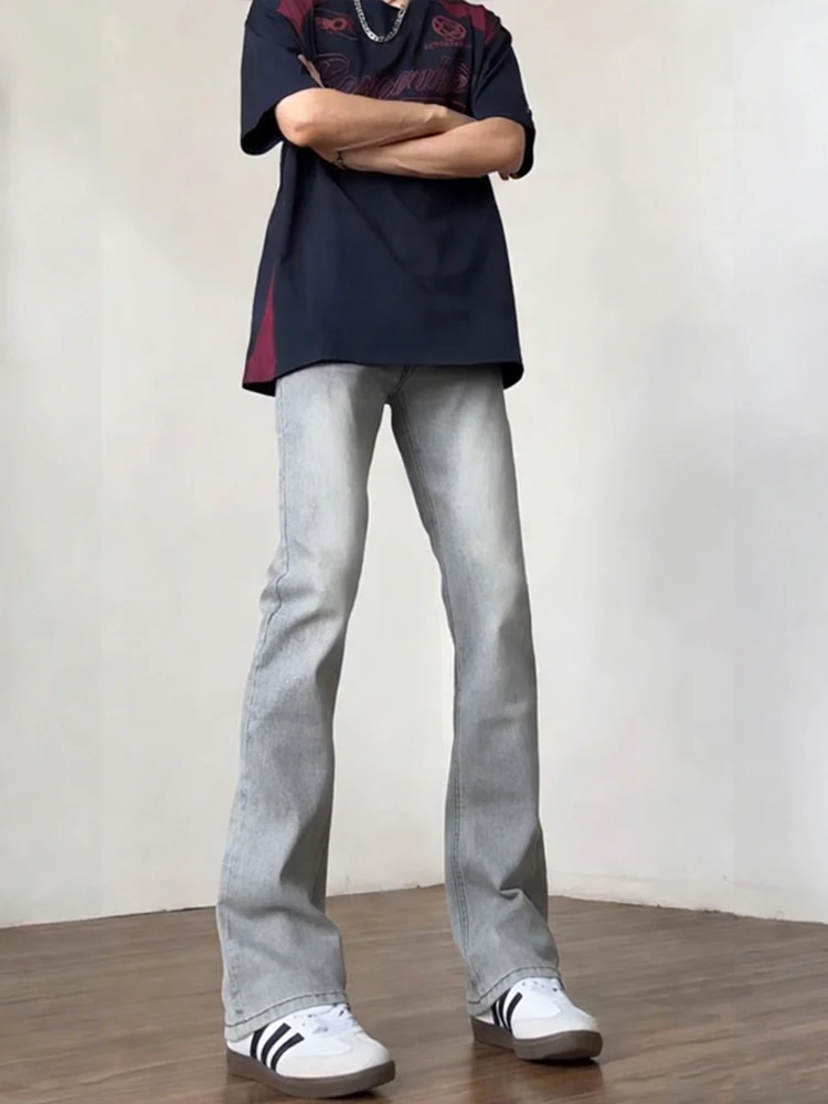 

Мужские джинсы American Vibe, расклешенные, прямого кроя, молодежные, узкие, из смеси хлопка и полиэстера, в стиле ретро, износостойкие