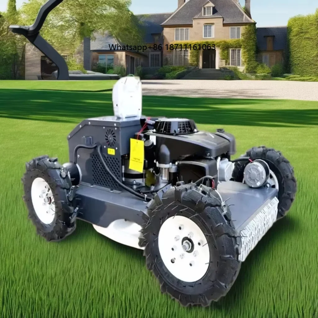 Wholesale Price Small Lawn Mower 550mm Remote Control Wheeled Grass Shredder New Orchard Weeder