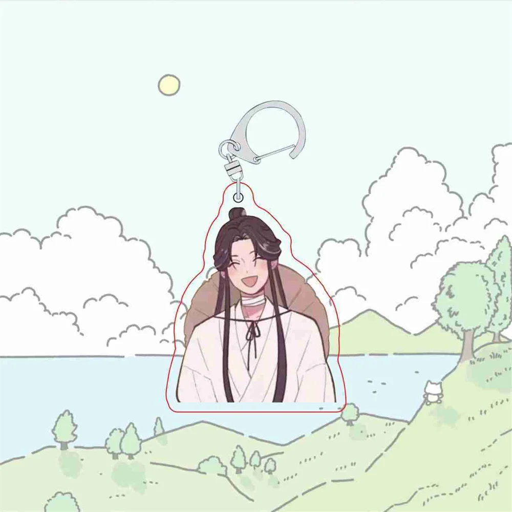 Hot Cute Anime Tian Guan Ci Fu Keychain Character Hua Cheng Xie Lian Cute  Cartoon Keyring Heaven Official’s Blessing Series