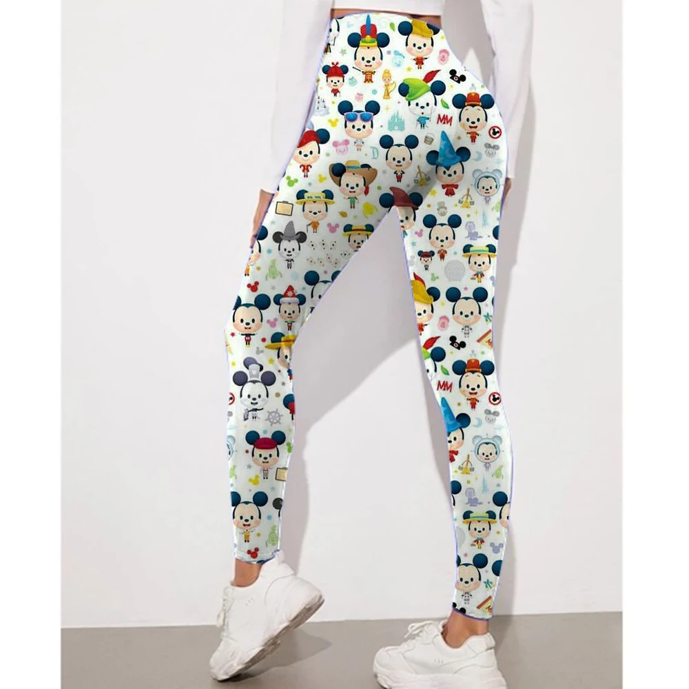 Disney Minnie and Mickey Mouse print Leggings For Women Leggings camouflage Fitness Pants Soft Stretchy Tights Leggings Physical