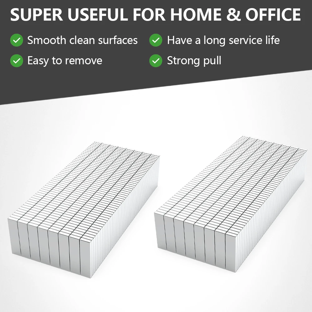 5~500Pcs Block Magnet 20mm x 5mm x 2mm N35 NdFeB Super Powerful Neodymium Magnets Strong Permanent Magnetic imanes 20x5x2