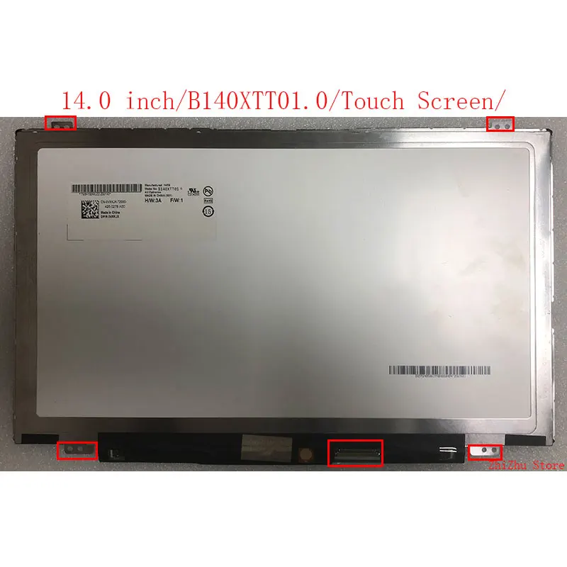 B140XTT01.0 14 Inch Touch Screen For Lenovo S400 S410 S410P S415 B140XTT01.0 Display Matrix 1366x768 HD 40 Pin