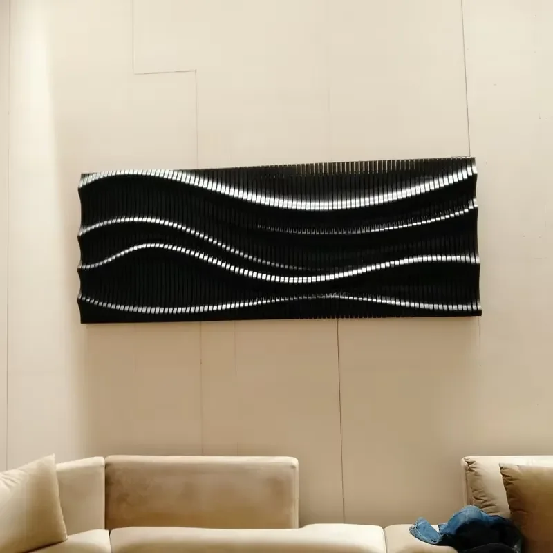 3D Wooden Wall Sculpture Custom Handmade Art Decor Unique Living Room Hanging Craftsmanship Modern Home Decoration Panel