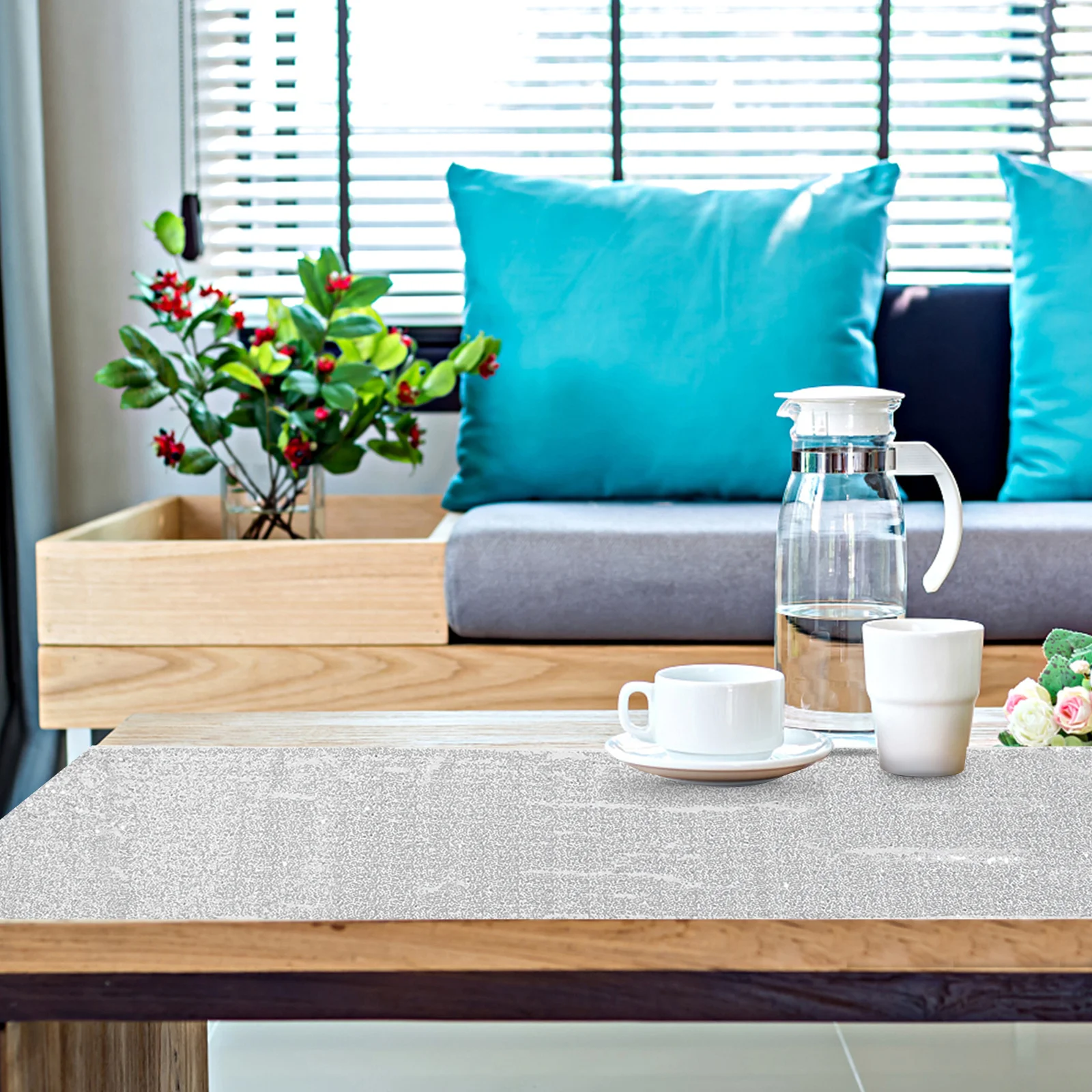 

Silver Glitter Table Runner Shiny Sequin Decor for Birthday Party Wedding Dinner Disco Festive Table Cover