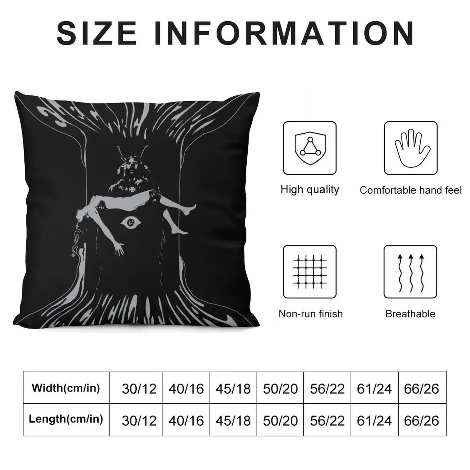 Electric Wizard - Witchcult Today album / Version 2, alternative dark black Throw Pillow Luxury Pillow Cover pillow