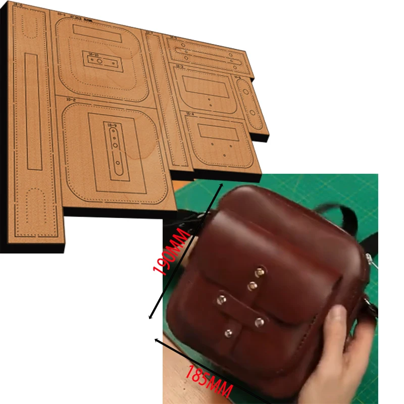 New Japan Steel Blade Wooden Die  shoulder bag for men Leather Craft Punch Hand Tool Cut Knife Mould XF303