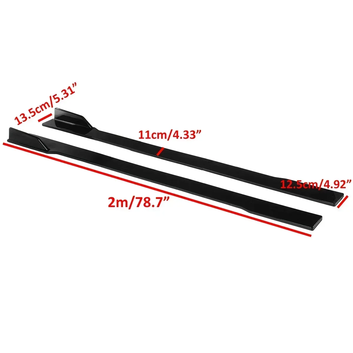 2m Car Side Skirt Extensions Spoiler Rocker Lip For Benz W205 W204 W203 W211 W212 W213 W117 C117 W176 For AMG For GTR Body Kit - Image 6