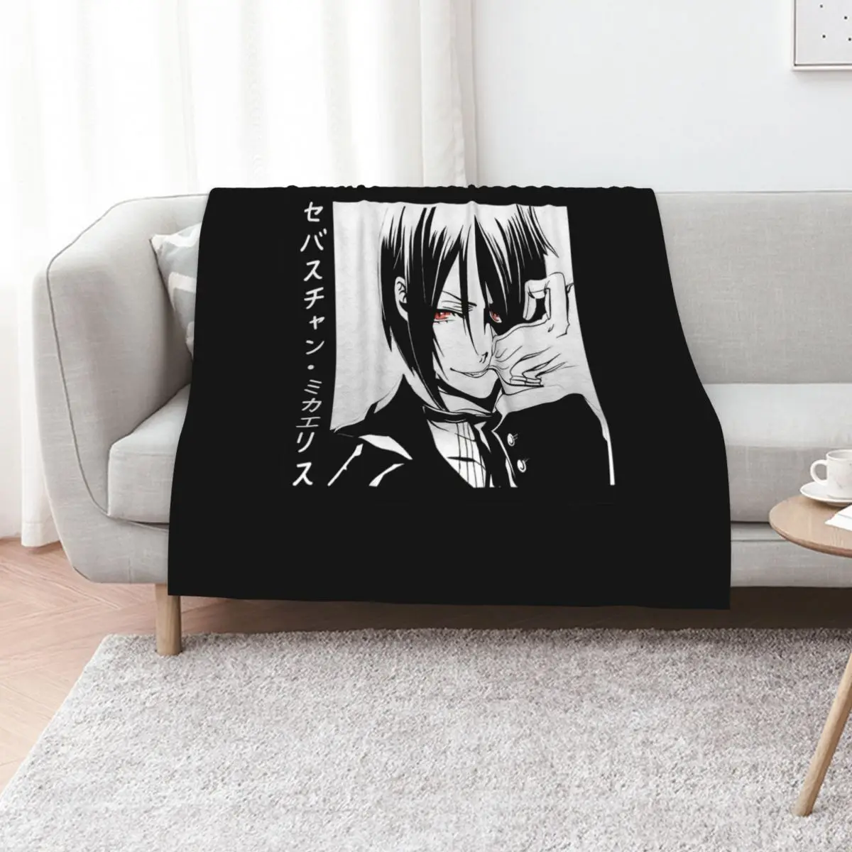 

Sebastian (Black Butler) Throw Blanket Flannel Moving Summer Custom Blankets