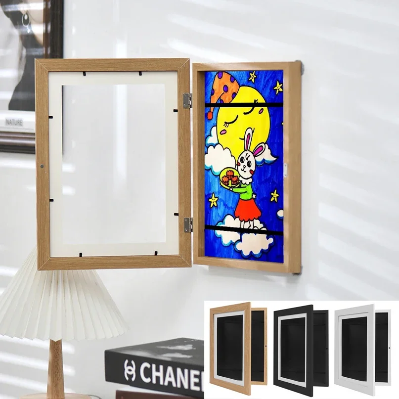 A3 Children Art Frames Magnetic Front Open Changeable Kids Frame for Poster Photo Drawing Paintings Pictures Display Home Decor