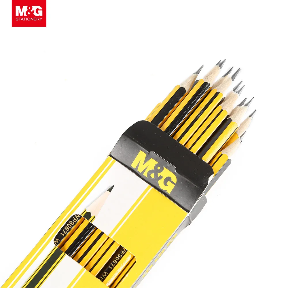 M&G Hexagonal Wooden Pencil HB With Eraser Economical Pencil