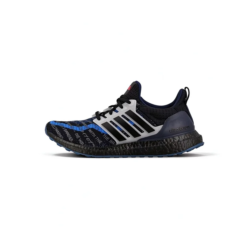 adidas Woven Trend Fabric Slip-Resistant Durable Low-Top Casual Running Shoes Unisex Black/Blue EH1711