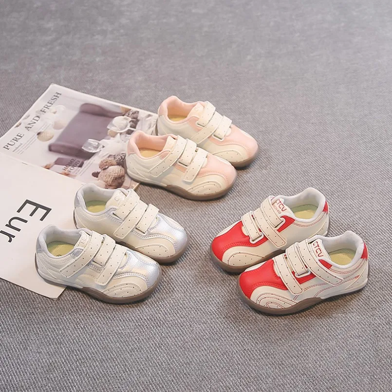 2026 Autumn Vintage Stitched Athletic Shoes Dual Adjustable Velcro Bands Soft Cushioned Insole Lightweight Casual Daily Footwear