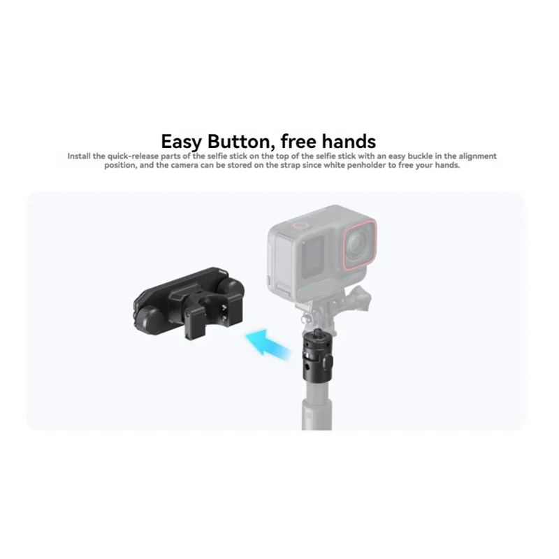 

L72A-Camera Hanger For Insta360 Selfie Stick Quick Release Hanger Belt Strap Carrying Strap Storage Sports Camera Accessories