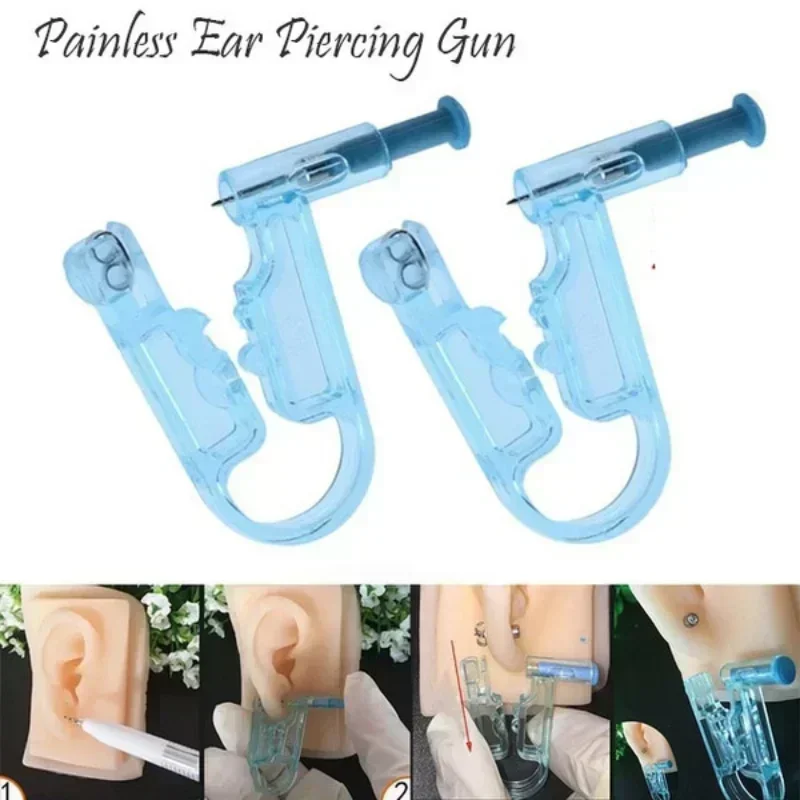 Disposable Ear Piercing Gun Kit With Rack Healthy Safety Earring Nose Piercer Tool Machine Sterile Body Jewelry No Inflammation image 4