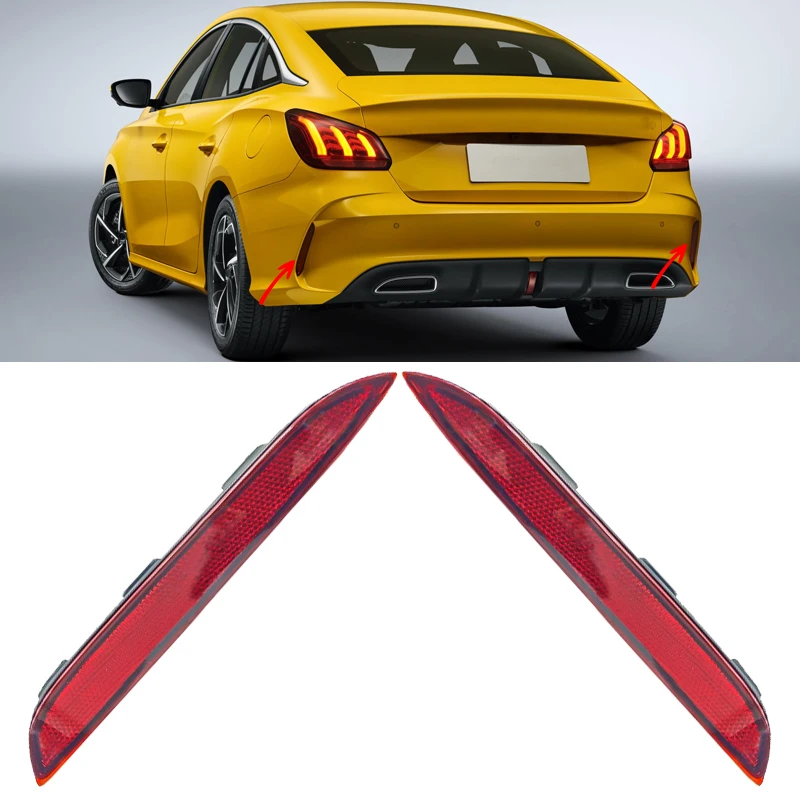 

For MG 5 MG5 MG Gt 2021 2022 2023 Rear Bumper Fog Light Reflector Stop Light Fog Lamp Brake Lamp Warning Lamp