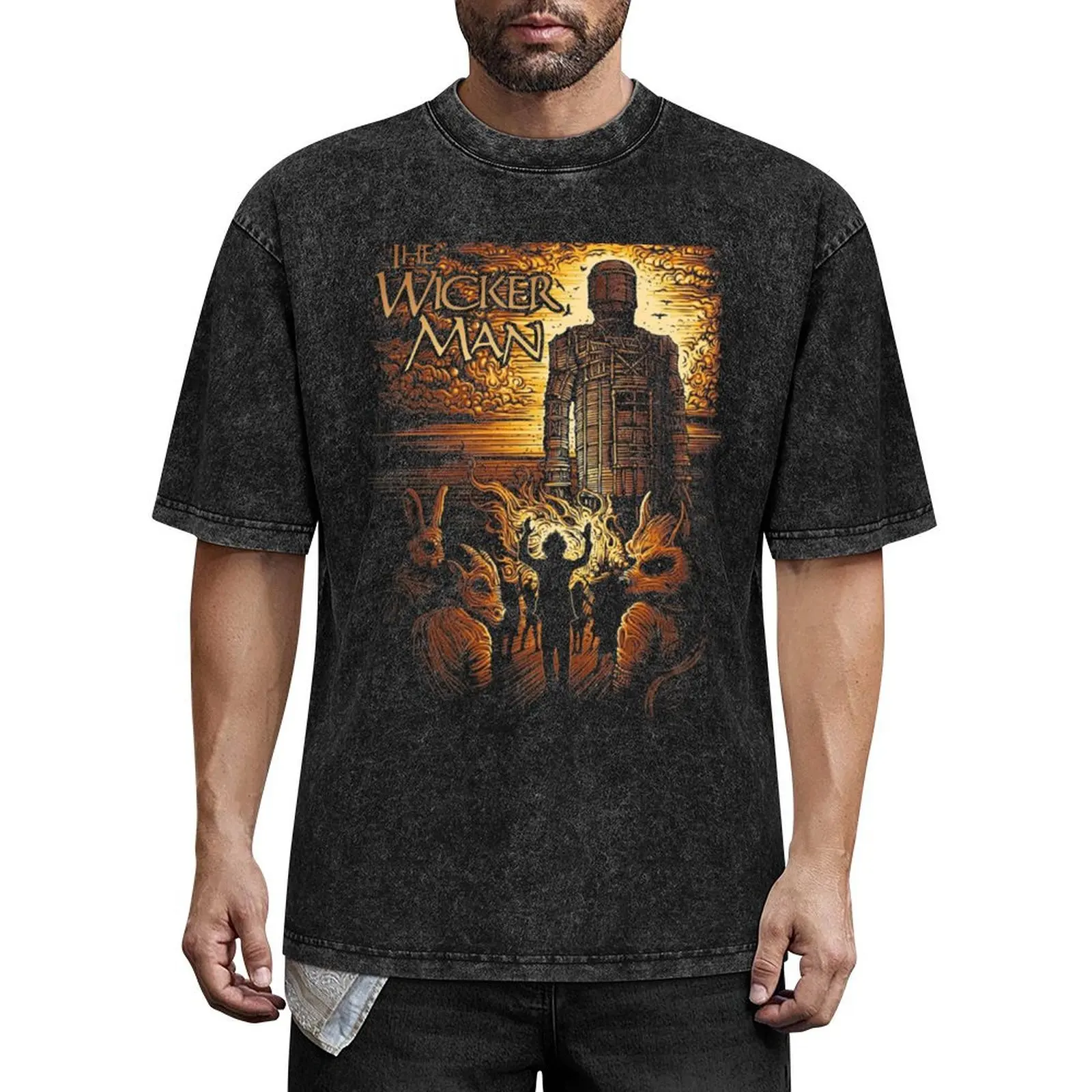 

The Wicker Man Movie - Celebration T-Shirt funny shirt cotton graphic shirts blue archive mens vintage t shirts