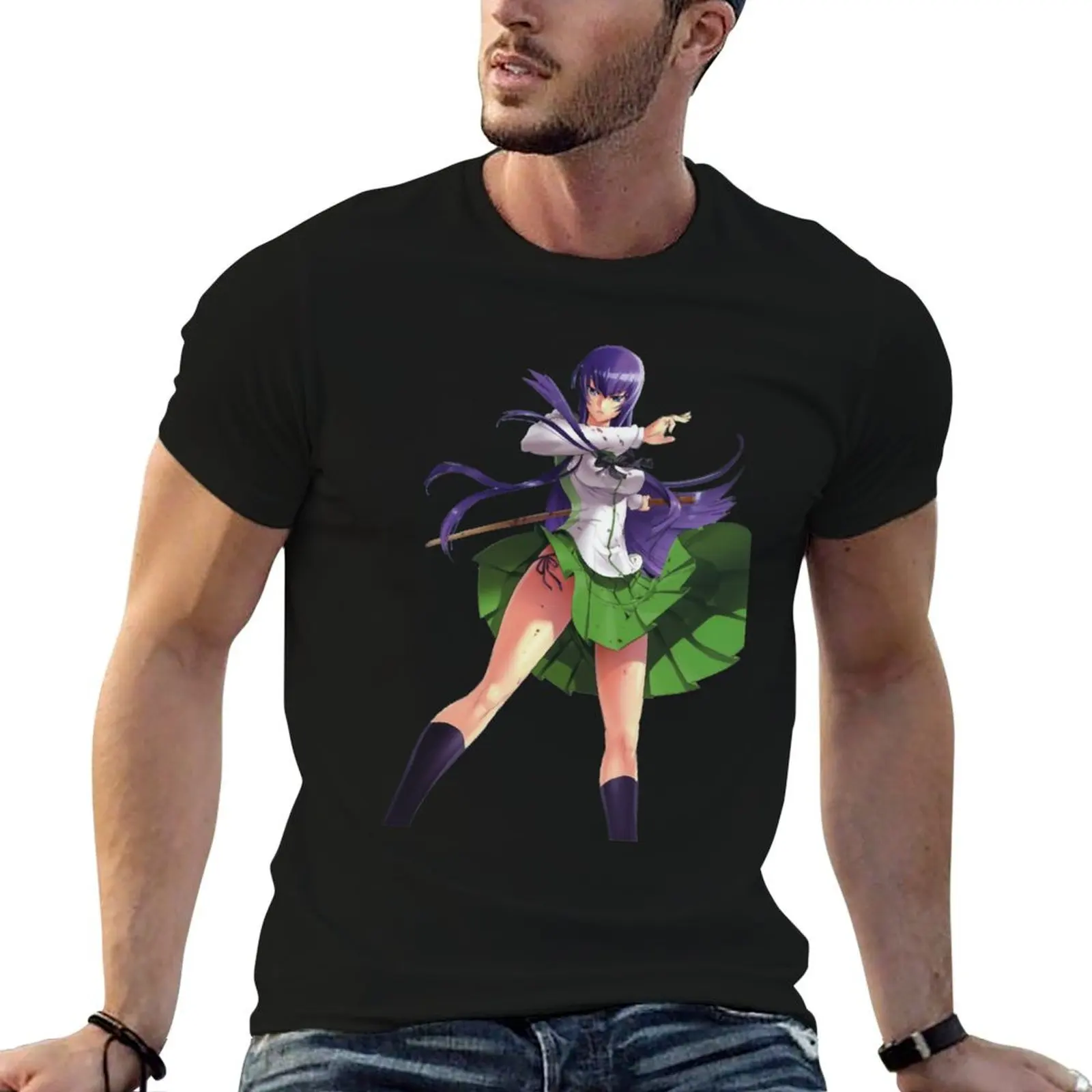 Camiseta personalizada para hombre con la frase People Call Me Saeko Busujima, regalos para fanáticos de la película