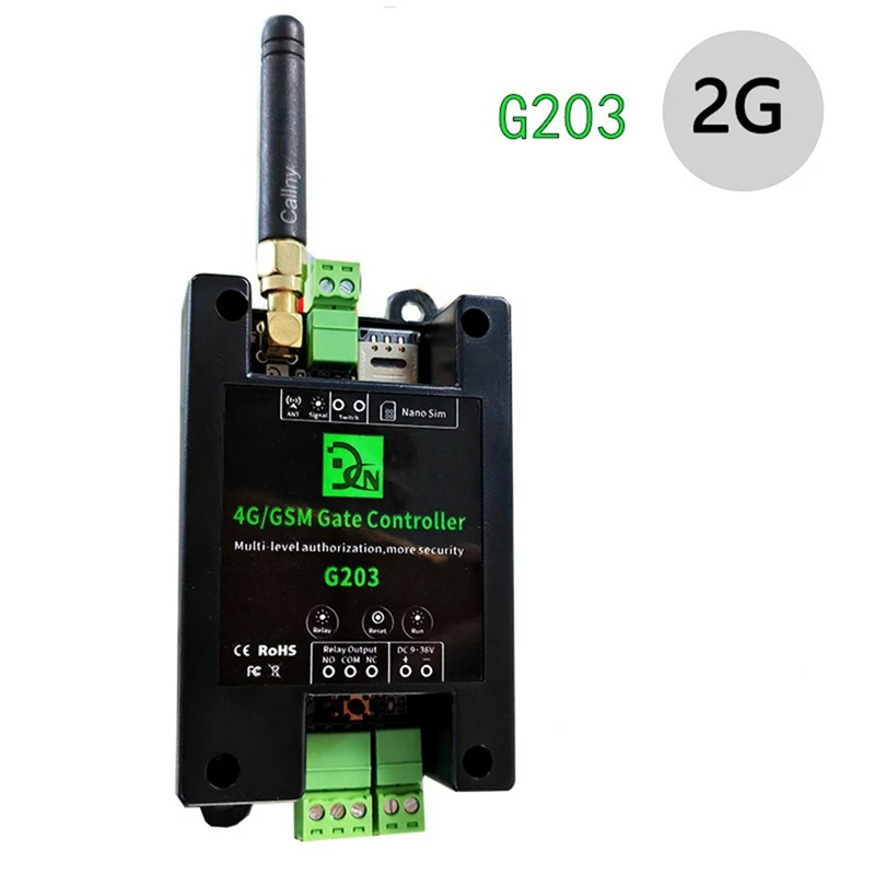 GSM 2G Access Controller Fernbedienung Tor Öffner Fernbedienung Ein/Aus Relais Schalter Für Access Control Garage Tür EU stecker