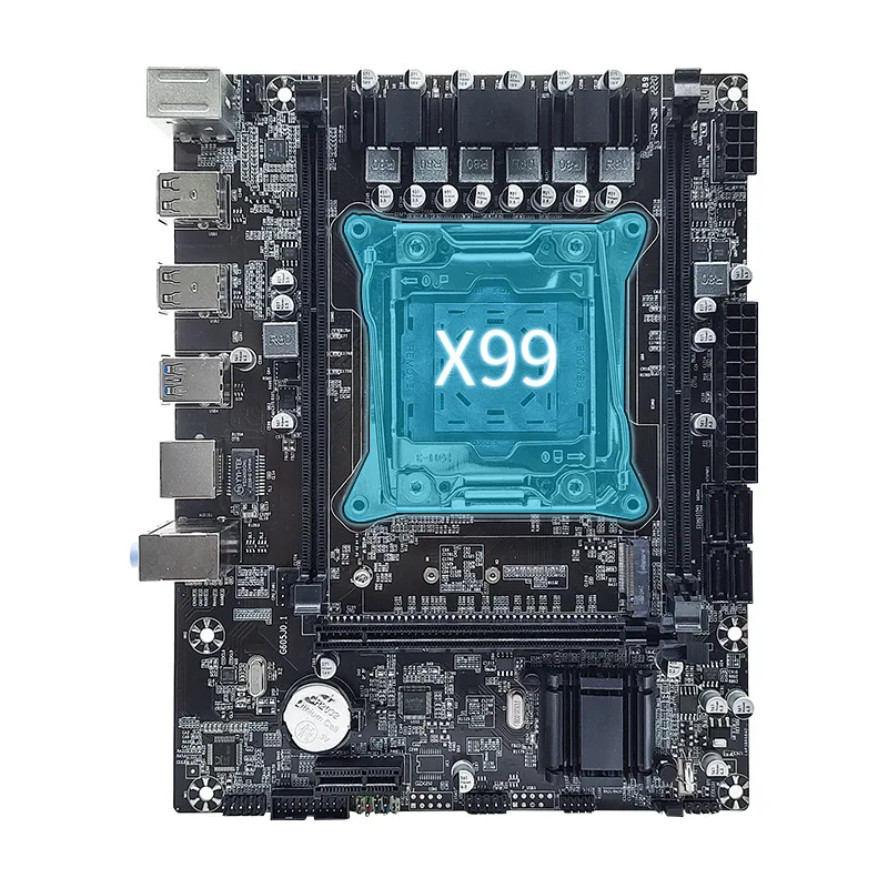Brand New X99 LGA2011-3 Pin Computer Motherboard DDR3 Memory E5 Zhiqiang V3 CPU Assembly Cooling Desktop