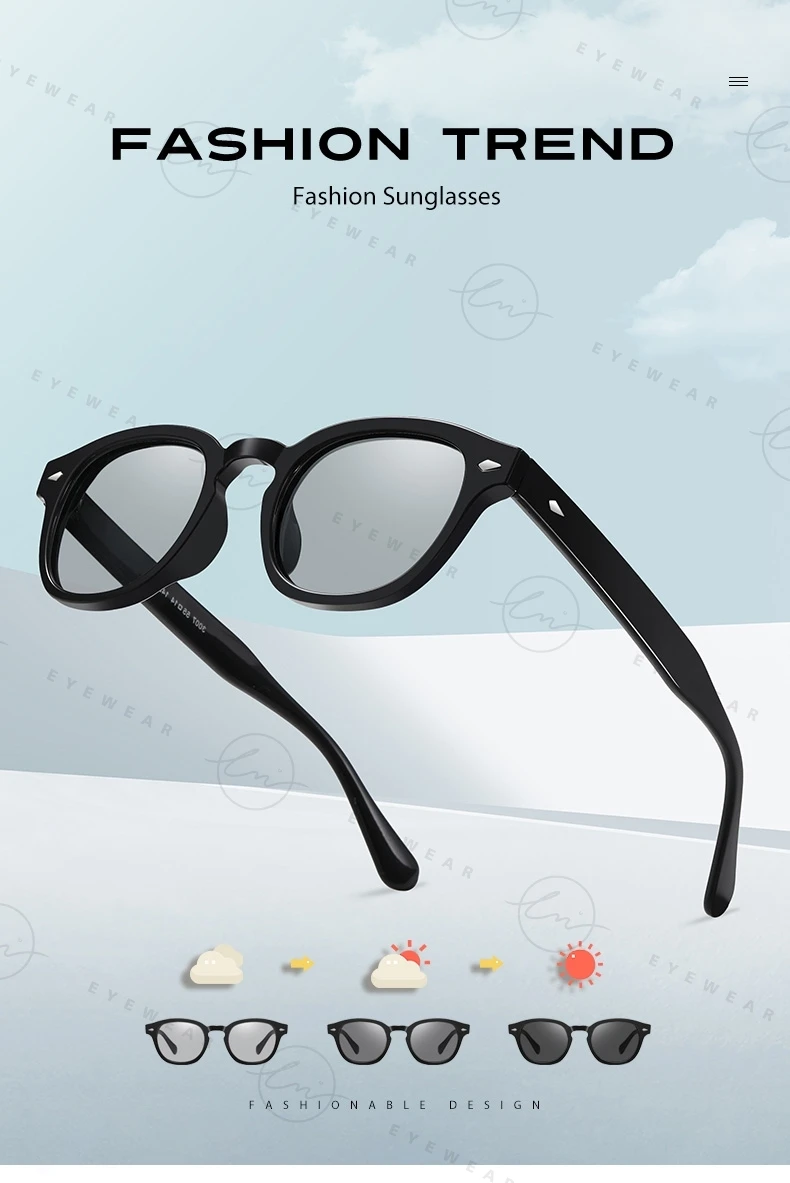 LM NEUE Mode Photochrome Sonnenbrille Frauen Männer Polarisierte Blau Brillen Drivign Outdoor UV Schutz Brillen gafas de sol mujer – Detail 1
