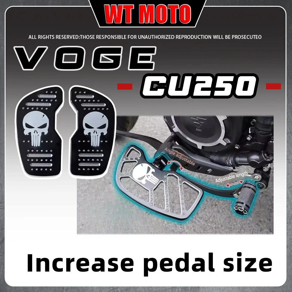 Front & Rear Shift Lever Wide Foot Pegs Fit VOGE CU250 CU525 CU625 Mod Accessories