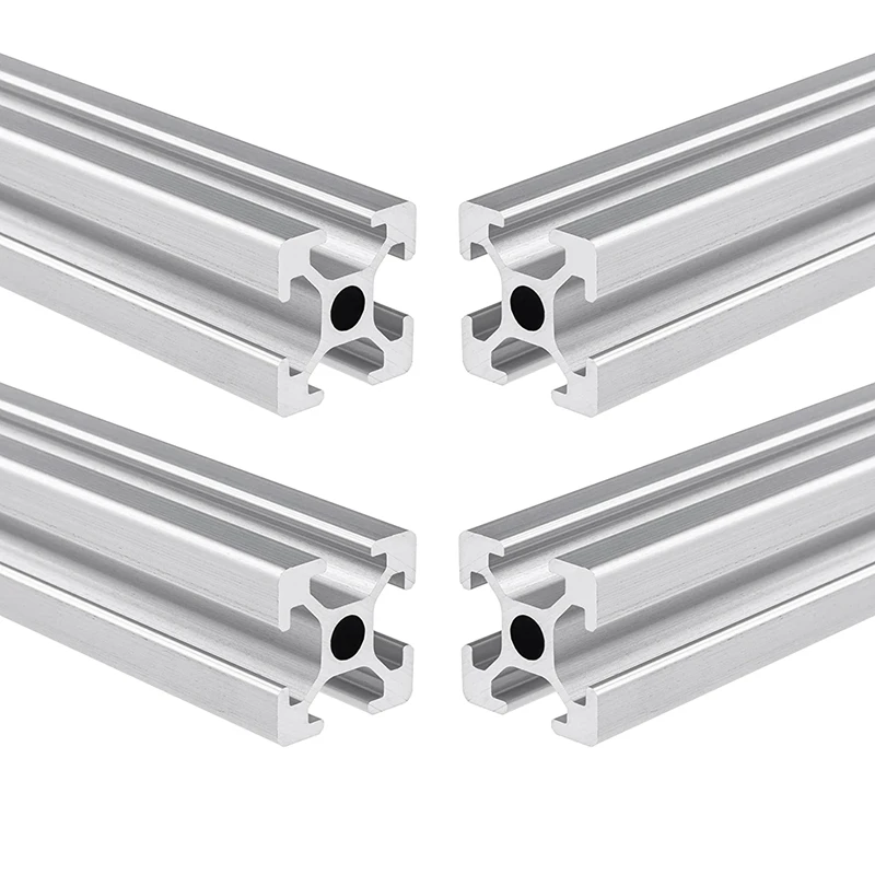 

4PCS 400Mm T-Type 2020 Aluminum Extrusion Profile European Standard Anodized Linear Guide For 3D Printer Parts