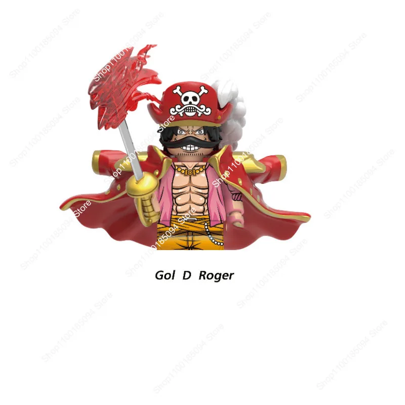 ألعاب ساخنة مكعبات بناء جديدة قطعة واحدة Gol D Roger Sanji Smoker Usopp Roronoa Zoro Nico Robin Nami Minis دمية شخصيات كرتونية ألعاب