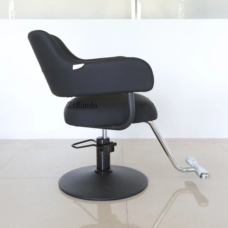 كرسي صالون الشعر البسيط على الطراز الياباني، كرسي صالون الشعر الخاص القابل للرفع، بيرم الشعر الدوار ومقعد الصباغة #4