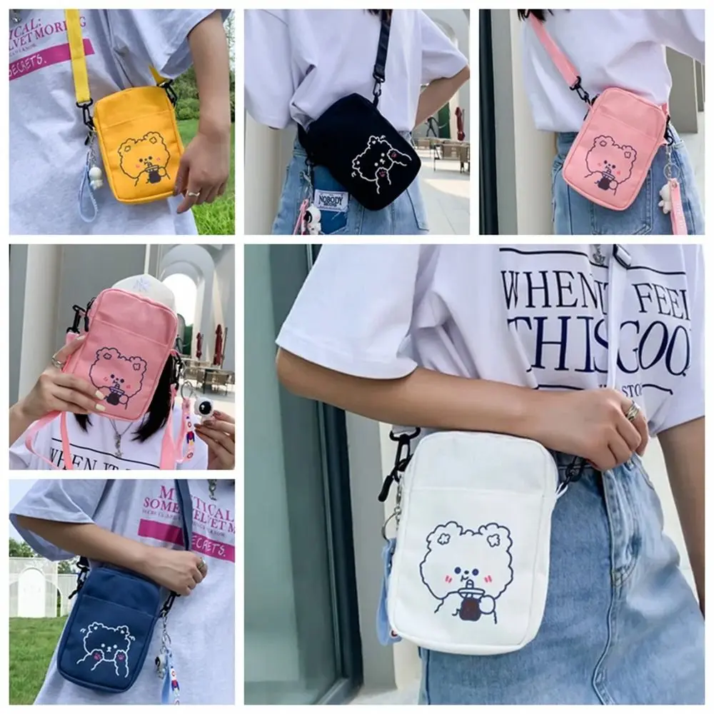 Travel Handbags Women Shoulder Bag One-shoulder Small Bags Cell Phone Bags Phone Wallet Canvas Crossbody Bag Student Girl