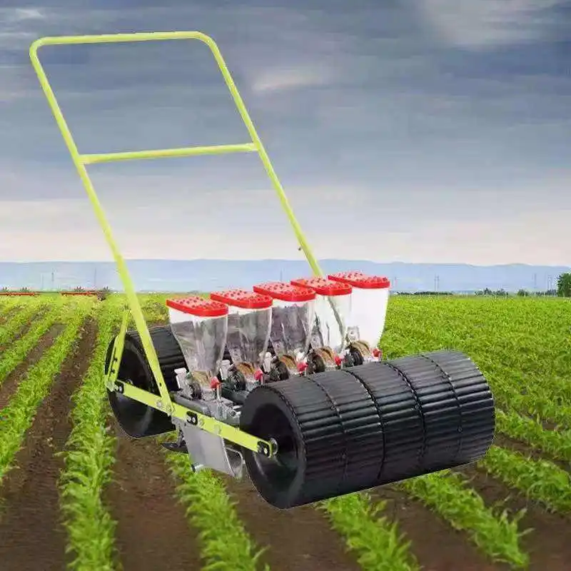 

Professional 5 Row Hand Push Seeder Adjustable Vegetable and Herb Seed Planter
