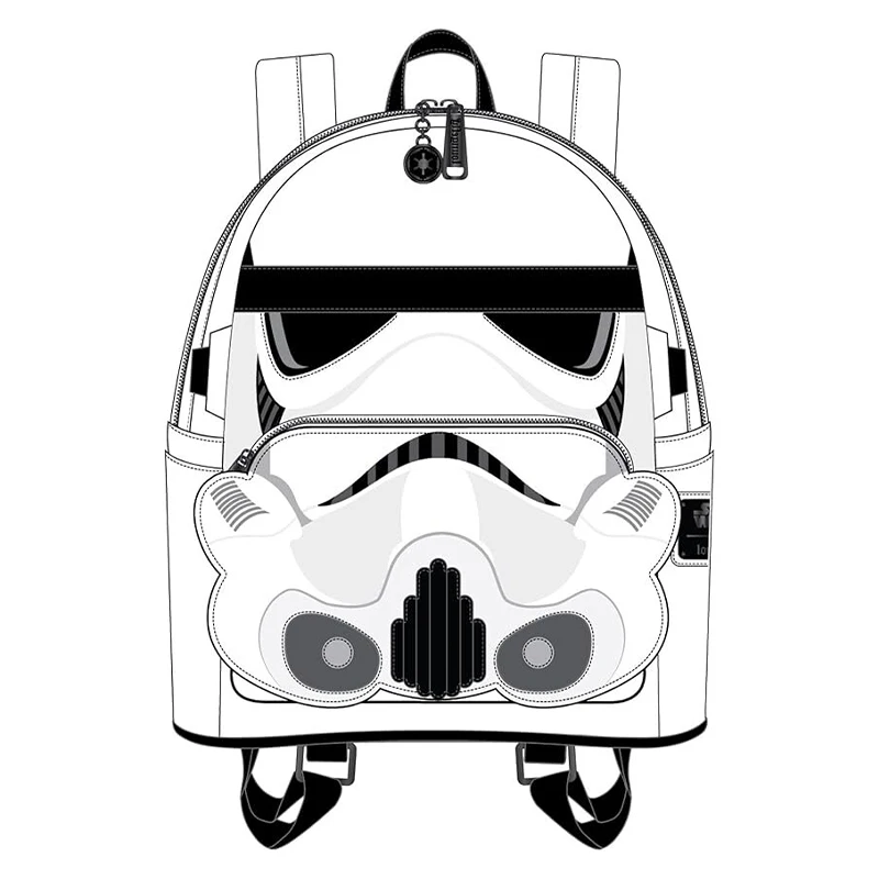 Loungefly Stormtrooper Perspective Mini plecak damski modny plecak na co dzień Cartoon plecak peryferyjny prezenty niespodzianki