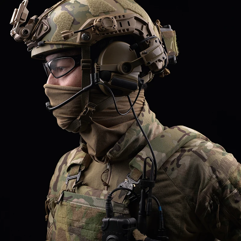 

Helmet Wear C5 Noise Reduction Headset Use With PTT for CS Sport