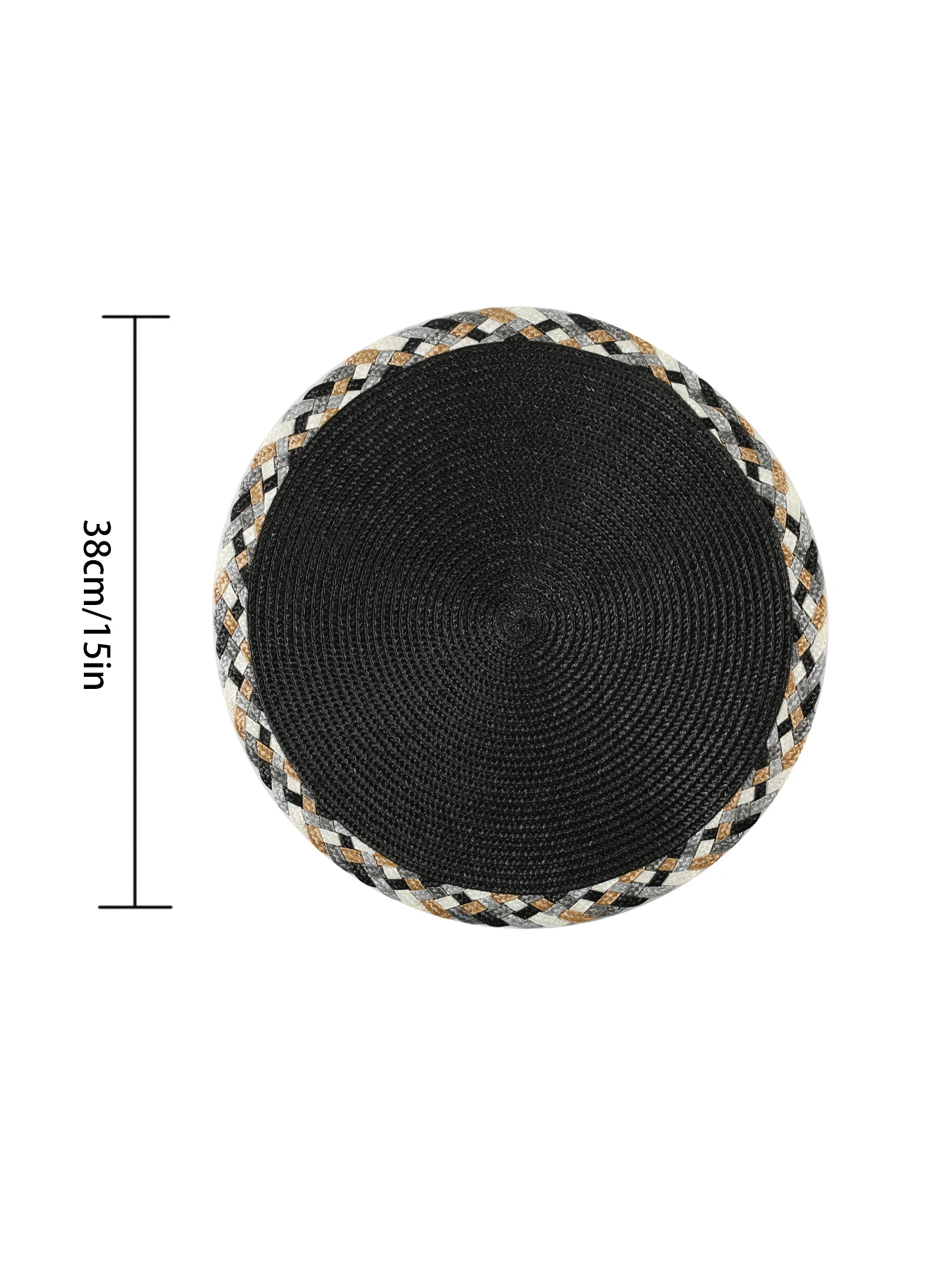1/4pcs New Design Placemat Heat Resistant Non-Slip Placemats for Dining Table Washable Durable Polypropylene Woven Place Mat