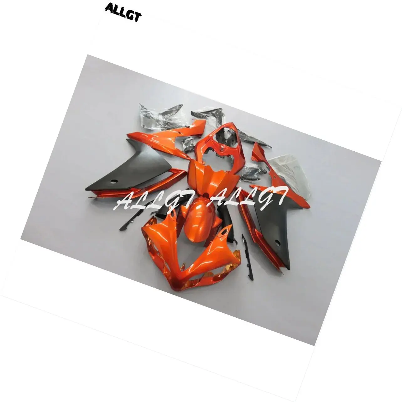 Motorcycle Molded Injection Orange Black Fairing kit Bodywork for YAMAHA YZF R1 2007 - 2008