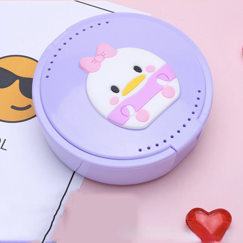 Disney Mickey Mouse Orthodontische Beugels Box Houder Organizer Box Cartoon Mondstuk Doos Tanden Orthodontische Onzichtbare Beugel Case