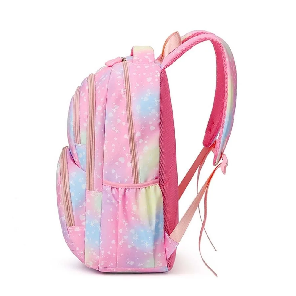 Daypack Three-piece School Bag Set Casual with Pen Bag Nylon Backpack Durable Polyester Students School Bag Junior High School