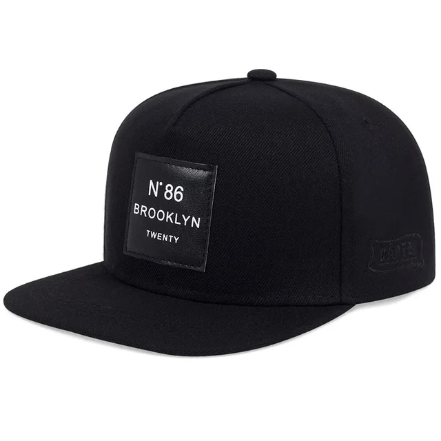 BROOKCircN-Casquette de Baseball pour Homme et Femme, Chapeau de Soleil en Cuir, avec Patch de Document Solide, Style Hip Hop, Nouvelle Collection