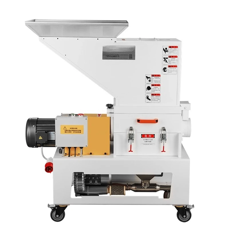 

Plastic Low speed mute Side feeding machine Scrap material recycling type pineapple claw knife crusher