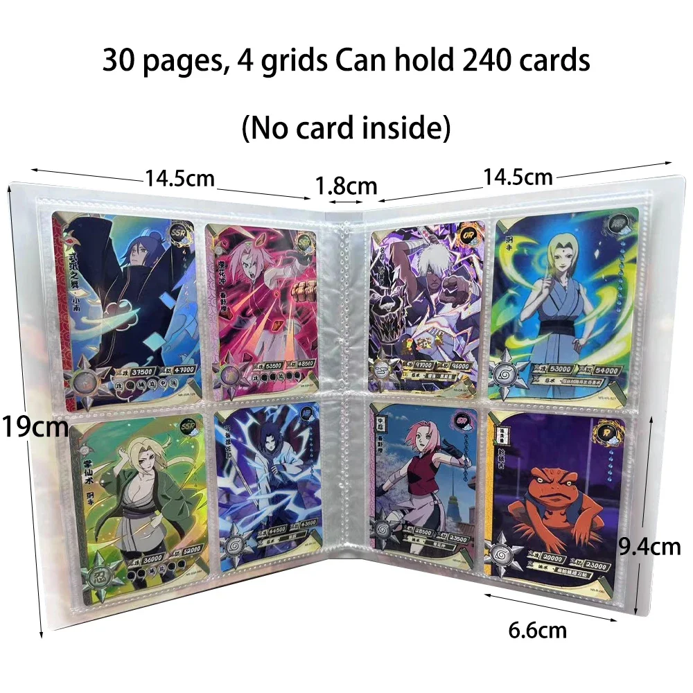 Naruto Card Card Book Uzumaki Naruto Uchiha Itachi Kyubi Anime Character Collection Book Storage Set Collection Card