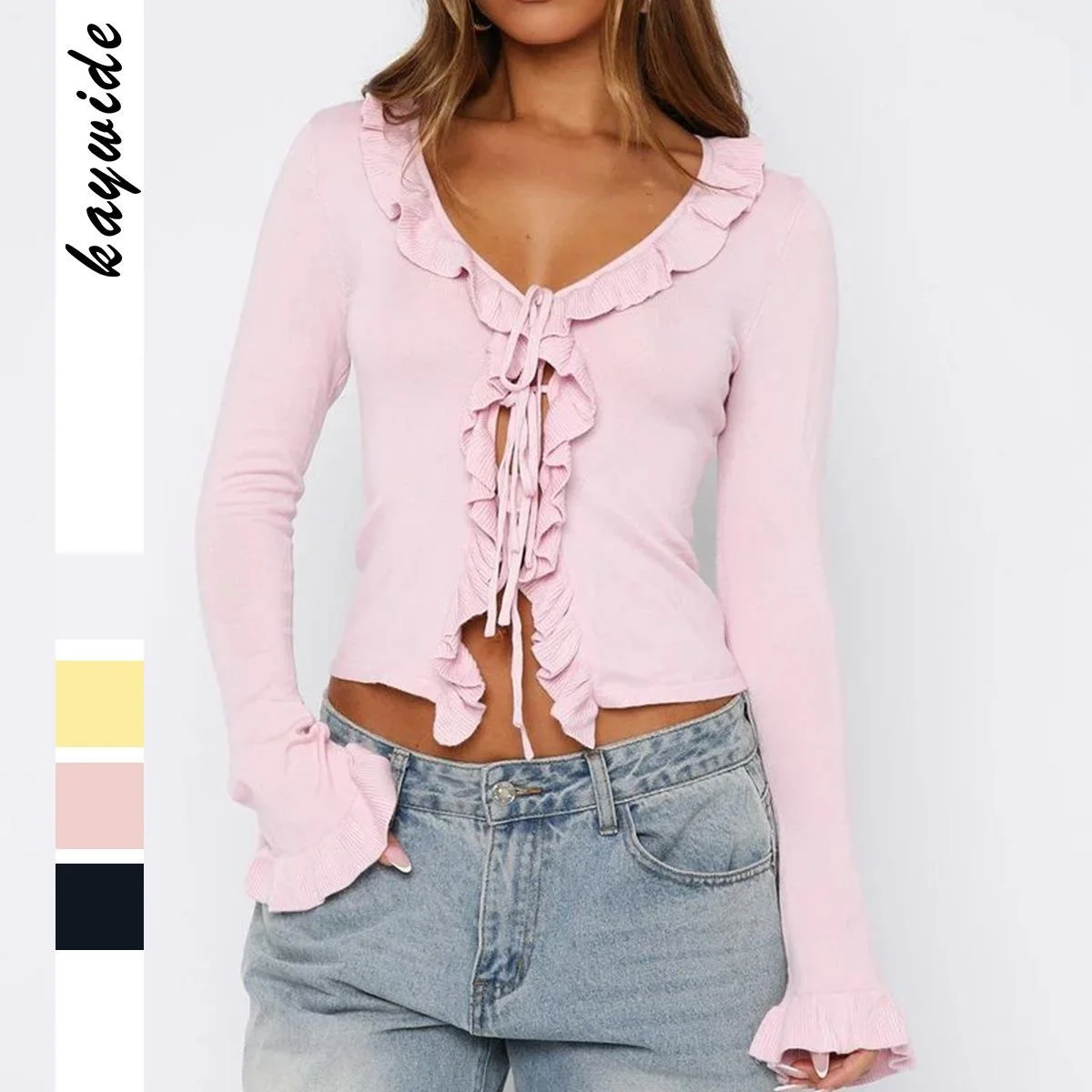 

Y2K Spicy Girl Long Sve трикотажная футболка женская мода осень-зима облегающий топ из полиэстера без рукавов Independent Station