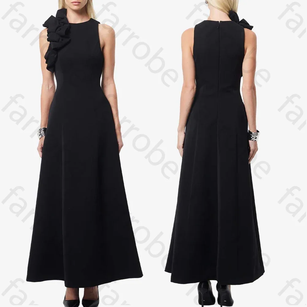 Personalizado elegante elipse babados maxi vestido a linha vestidos de noite formal requintado alta qualidade vestidos de festa de baile para mulher