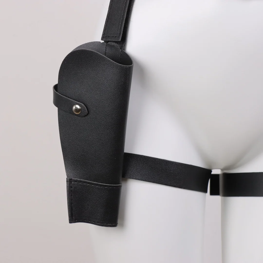 الكبار خمر بولي Leather الجلود غطاء الخصر لارا تأثيري الحافظة الغربية الدنيم حزام لعب الأدوار البنادق حامل هالوين الدعامة الملحقات